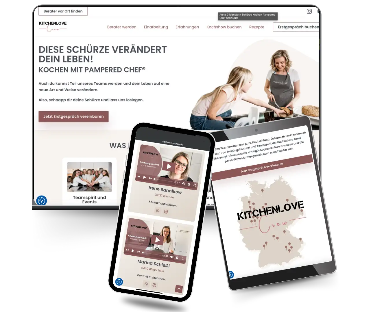 Kitchenlove Crew Webseite