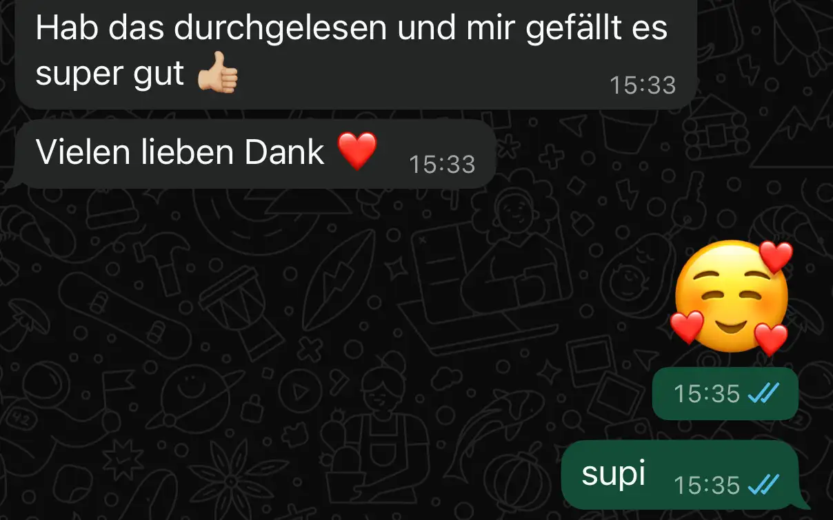 Kunden Rezession von WhatsApp 3